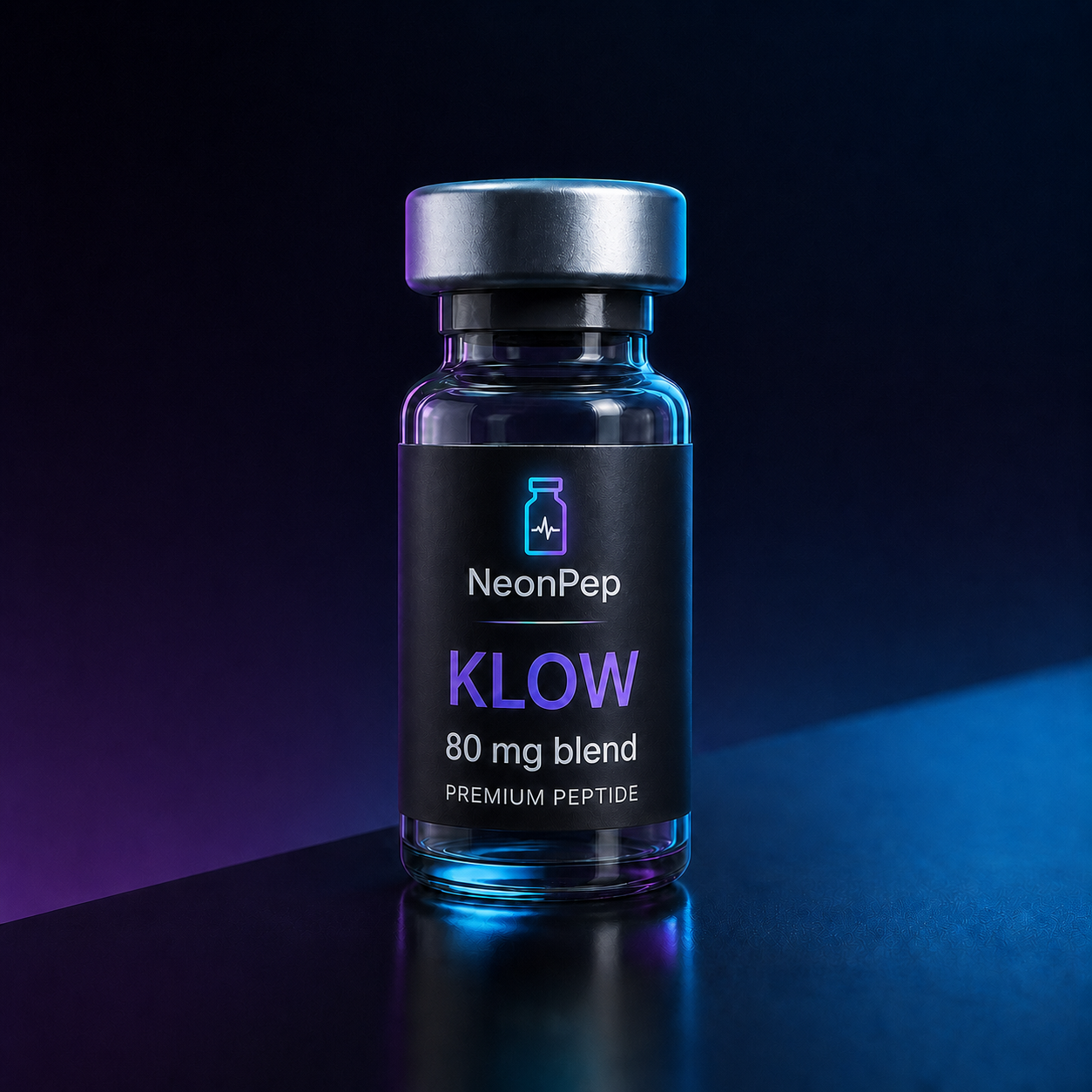NeonPep KLOW 80 mg blend premium peptide vial